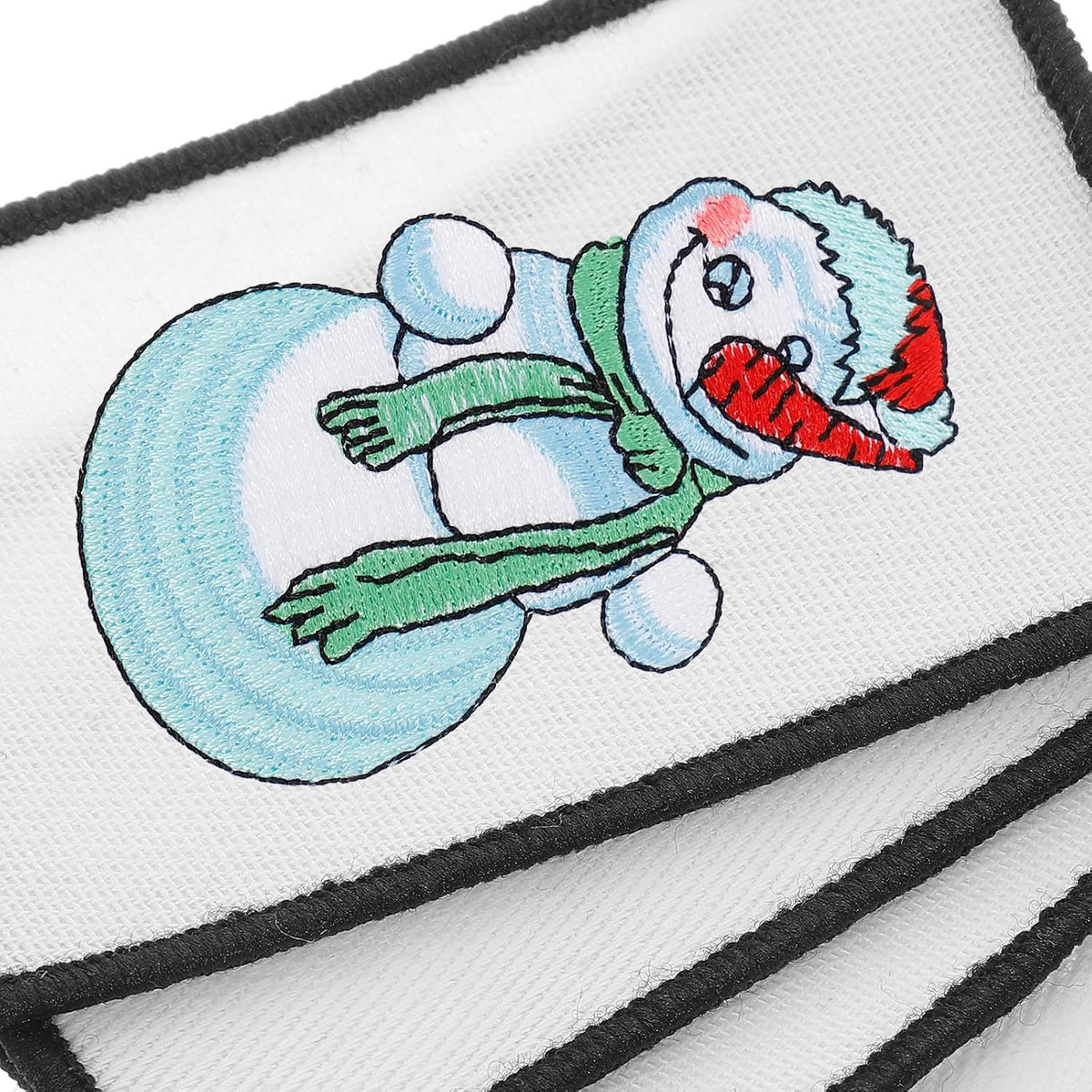 INOOMP 20pcs White DIY Embroidery Applique Iron-on Patches for