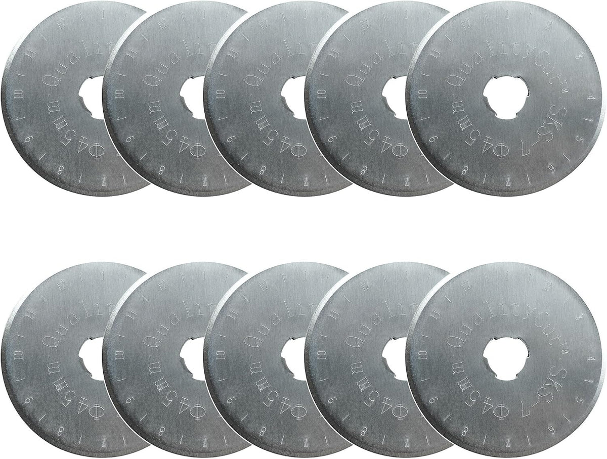 QualityCut ® 10x 45mm Rotary Cutter Refill Blades