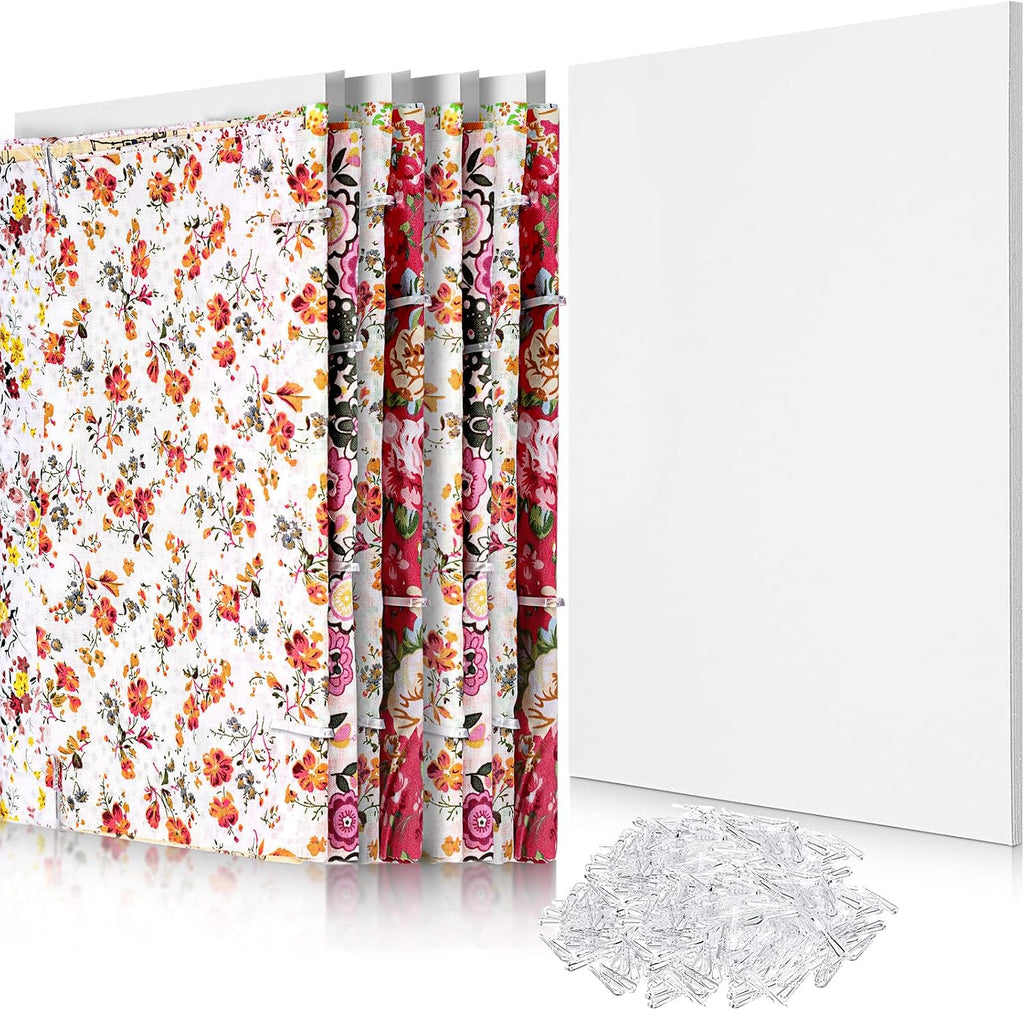 Teling 15 Set Comic Book Boards Bulk with U Shape Clips for Fabric