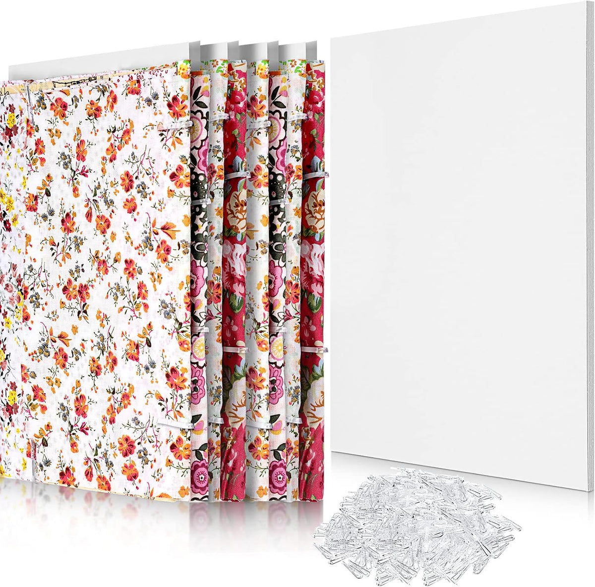 Teling 15 Set Comic Book Boards Bulk with U Shape Clips for Fabric