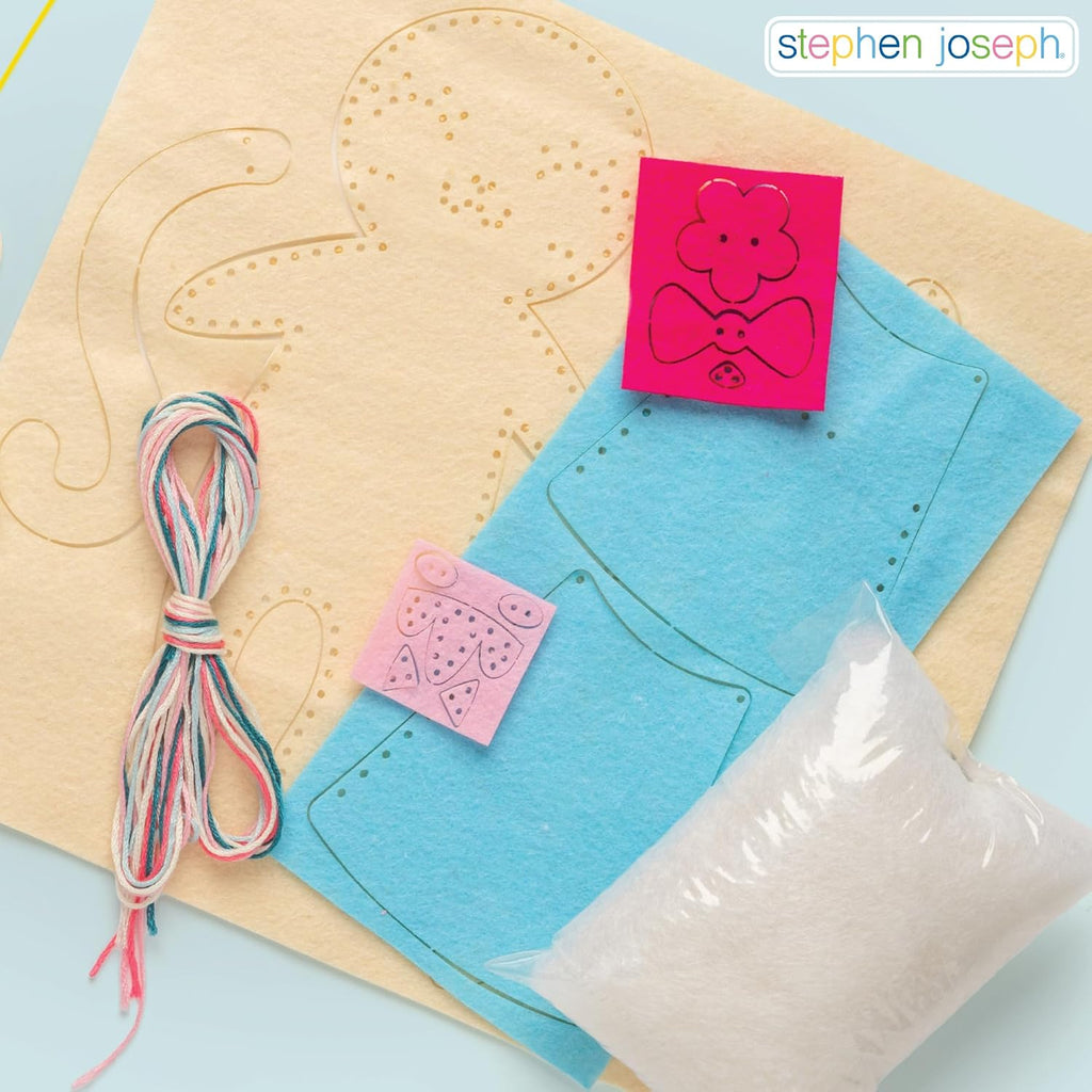 Stephen Joseph Pocket Pals Sewing Kit for Kids, DIY Felt Plush Craft