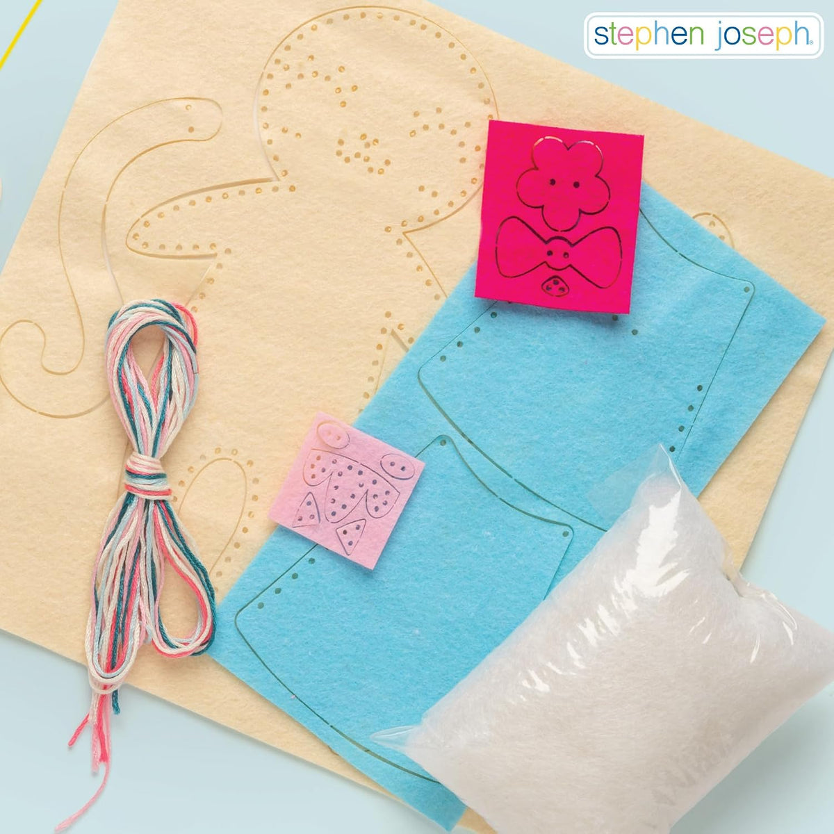 Stephen Joseph Pocket Pals Sewing Kit for Kids, DIY Felt Plush Craft