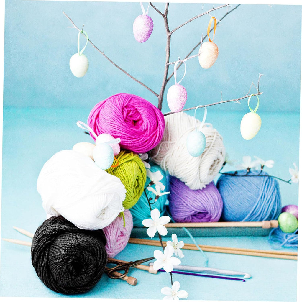 Acrylic Yarn 12 Rolls 10g 12 Colors Crochet Knitting Wool Xmas