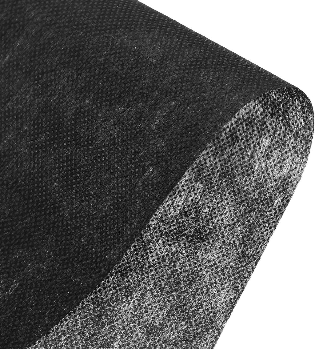 Black Fusible Non Woven Interfacing Fabric, Medium Weight 30yd X 12in