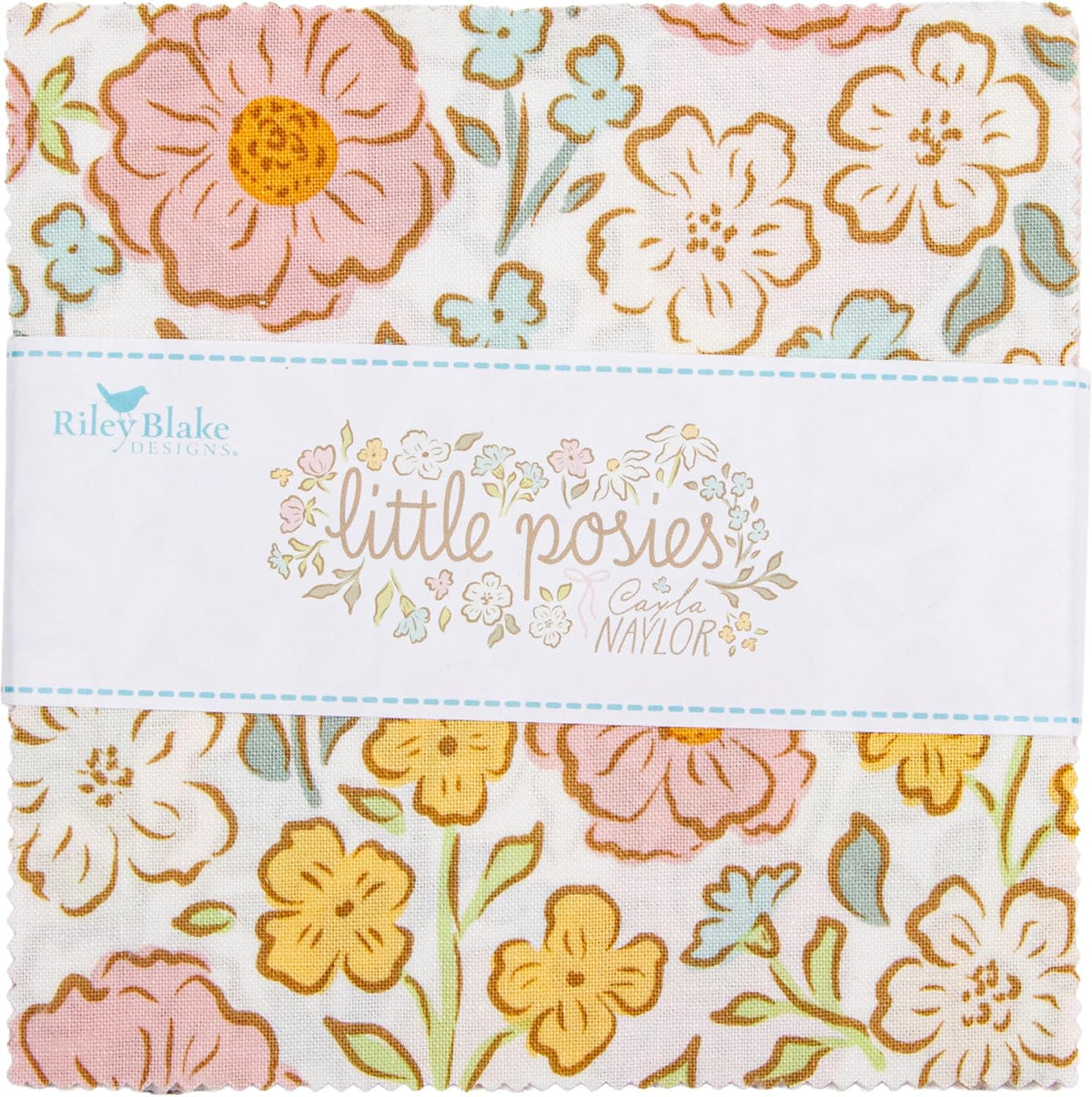 Cayla Naylor Little Posies 5" Stacker 42 5-inch Squares Charm Pack