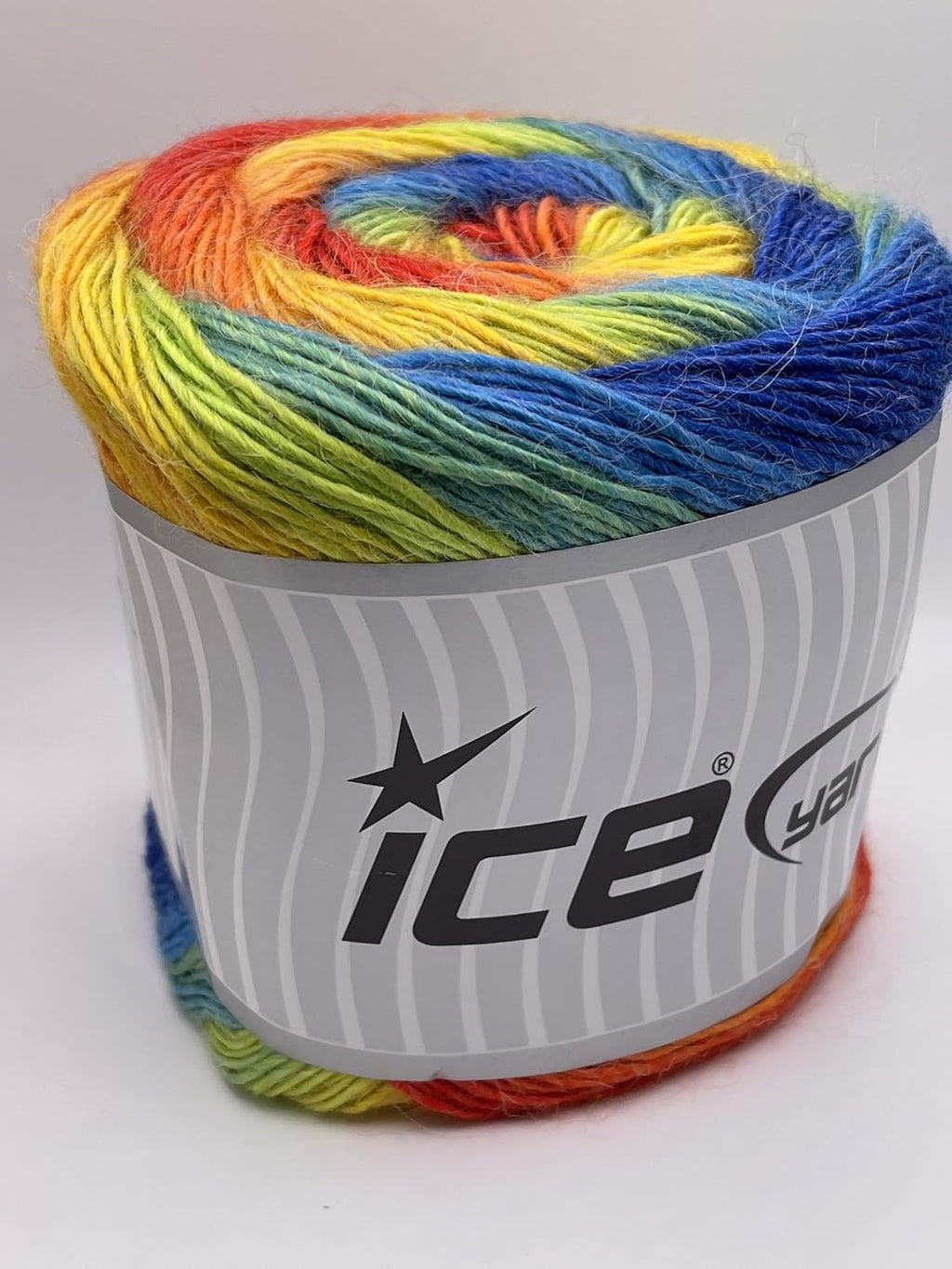 Rainbow Cake Alpaca Fine - Bue, Green, Yellow, Orange, Red - Alpaca