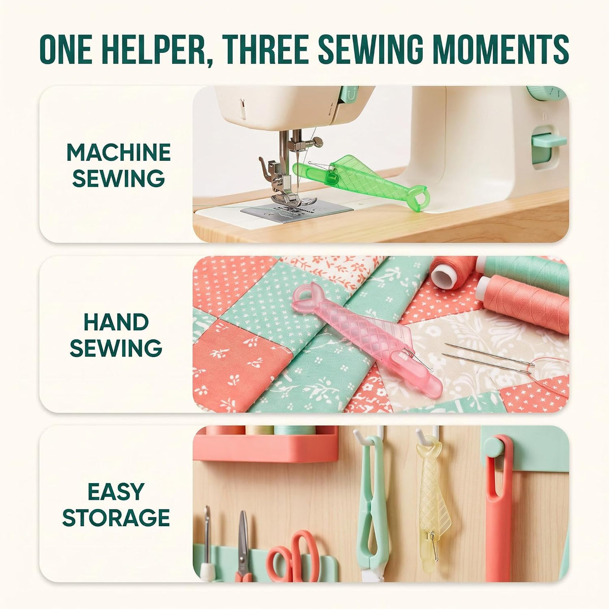 Fish Mouth Sewing Machine Needle Threader, Automatic Sewing Needle