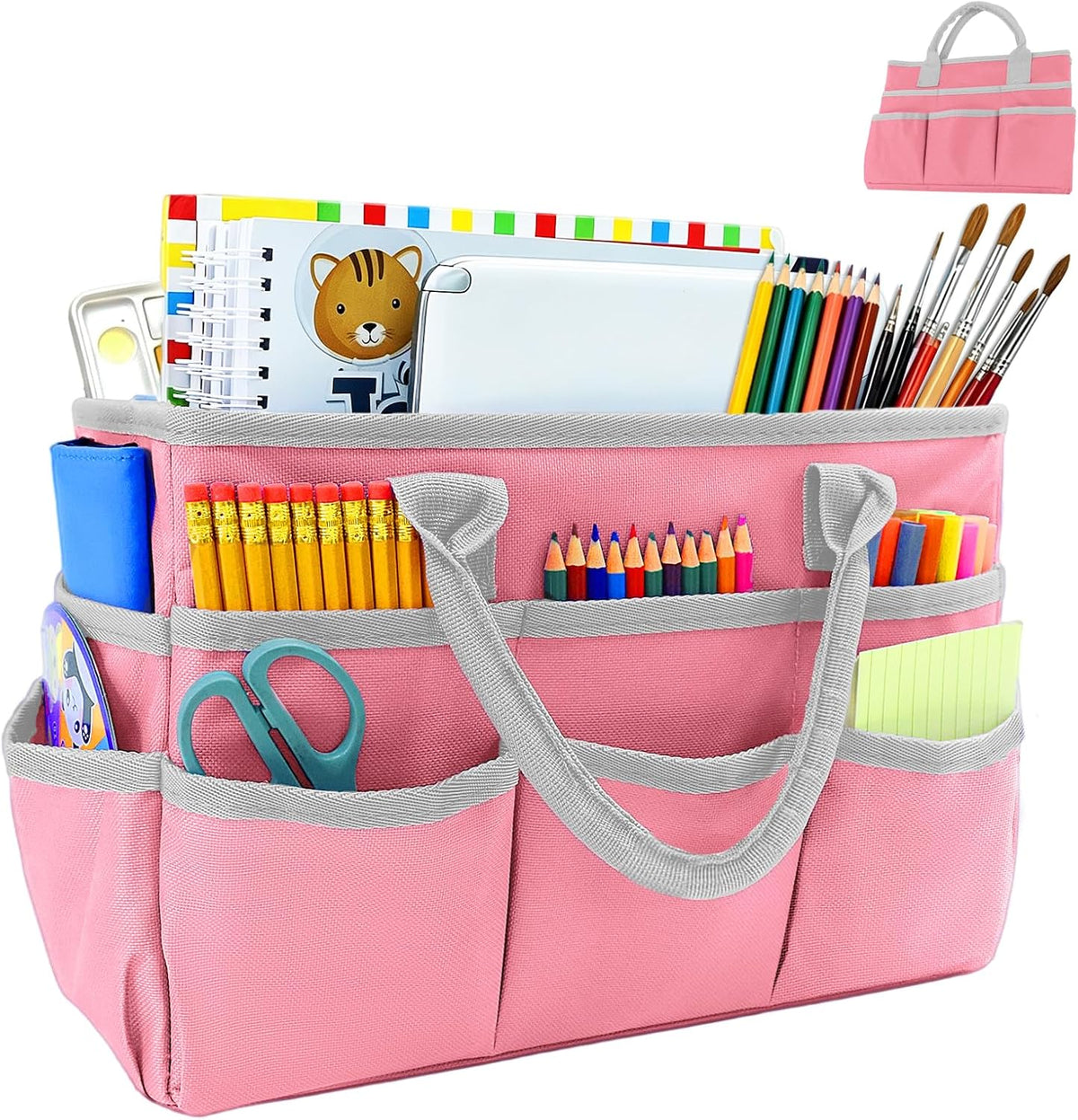 AKAYOK Craft Organizer Tote Bag, Art Supply Bag, Art Bags for