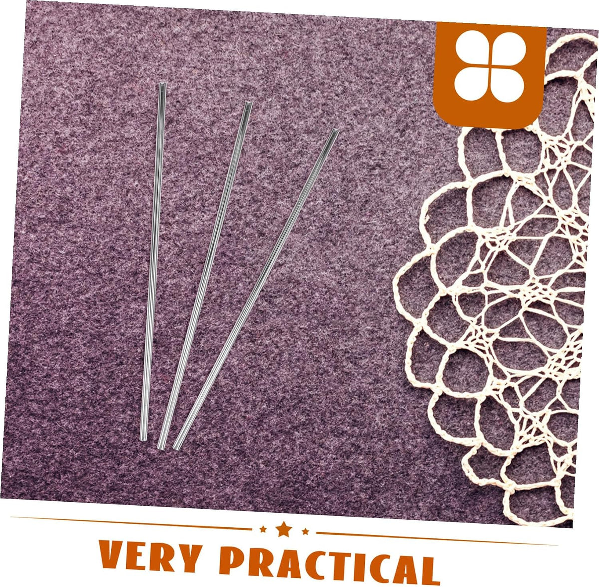 50pcs Steel Pins for Crochet Board Blocking, Knitting Supplies