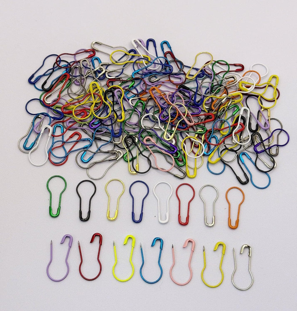 Safety Bulb Pins, 500 Pieces, Mixed Colors Metal Gourd Pins for