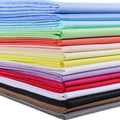 16 Pcs 18 x 22 inches Cotton Fabric, Assorted Colors Solid Precut