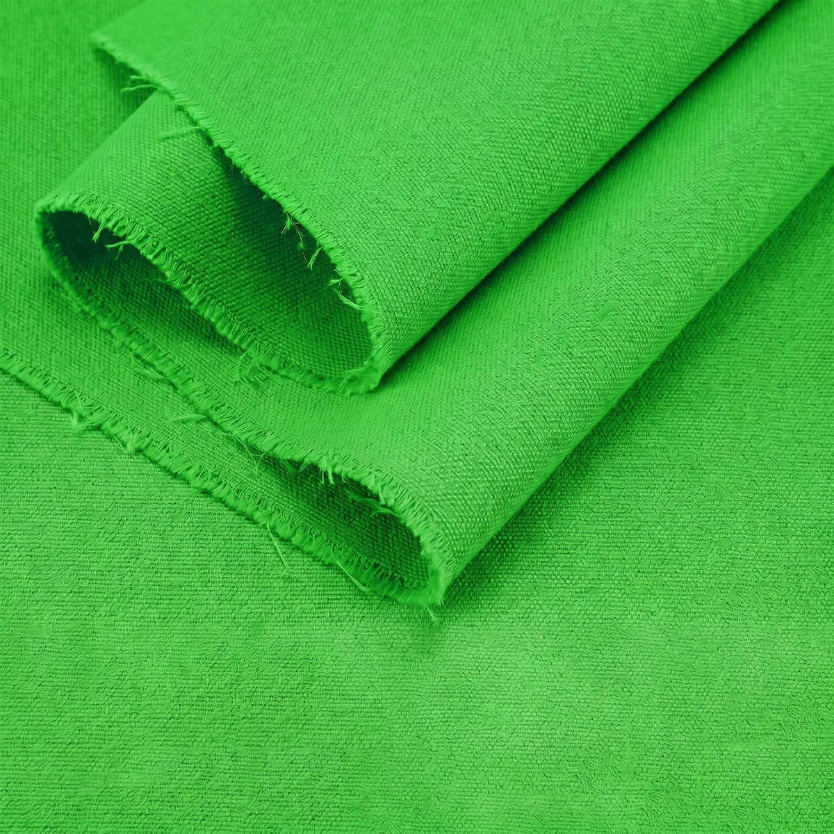 Green Poly Cotton Canvas Fabric, 1 Yard, 59 Inch Wide