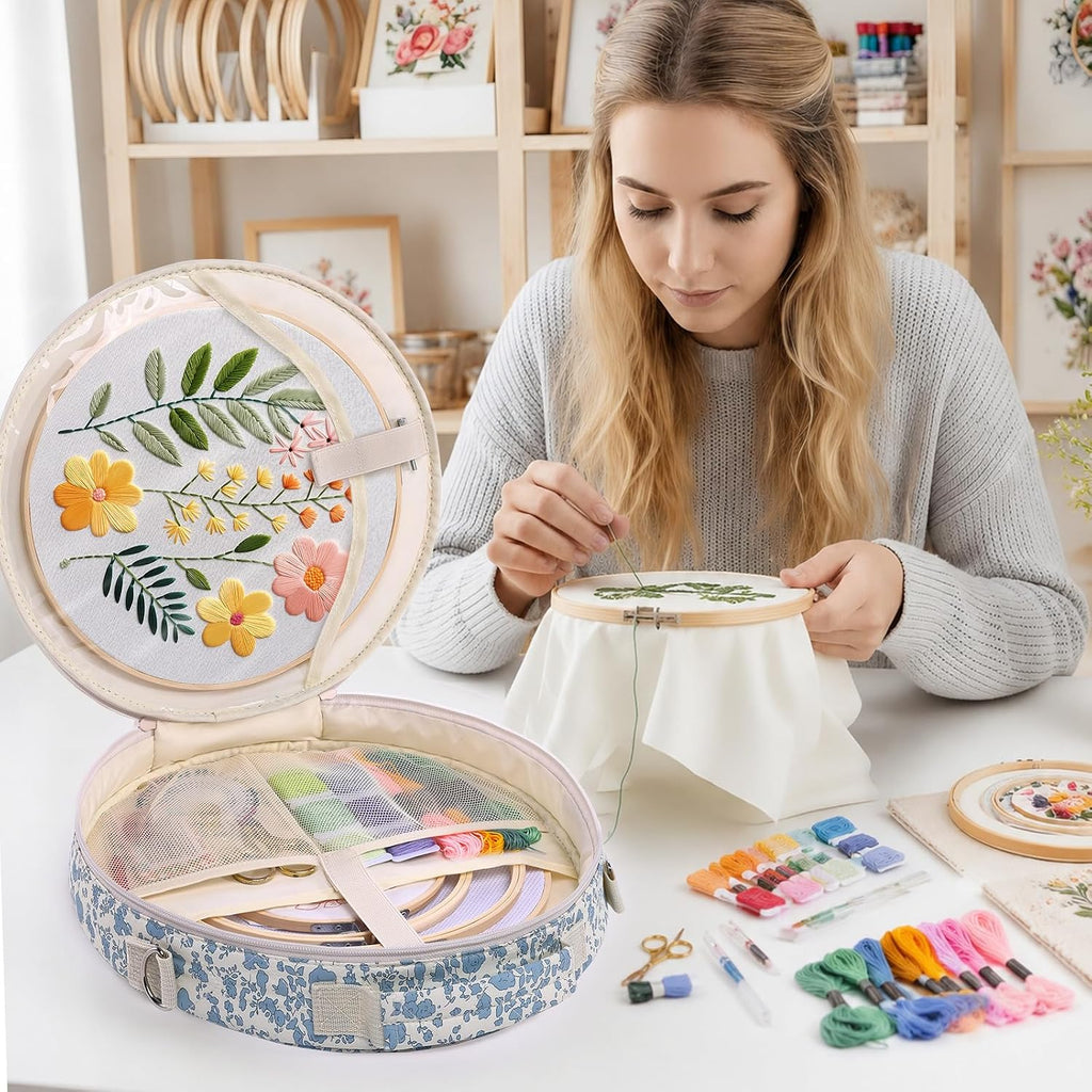 MYBAGZING Embroidery Bag, Hoop Storage Organizer up to 11" for Cross
