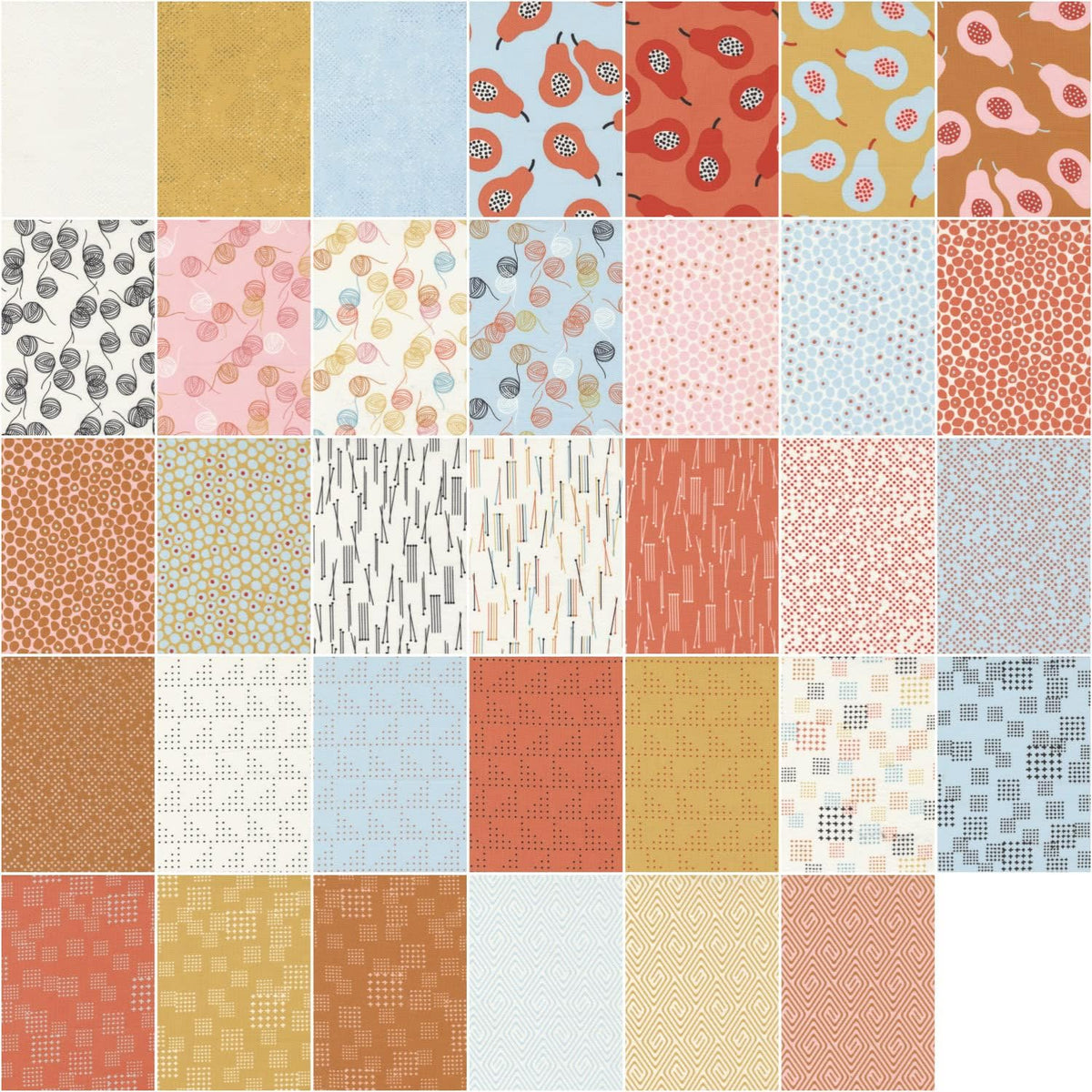 Moda Fabrics Lazy Afternoon Charm Pack by Zen Chic; 42-5'' Precut
