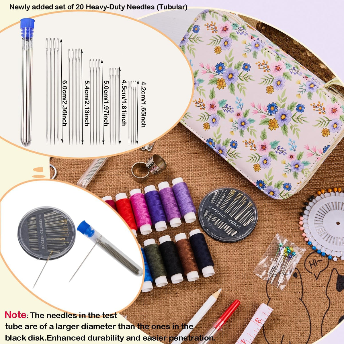 Bobode Cute Travel Sewing Kit for Adults,Beginners and Emergency