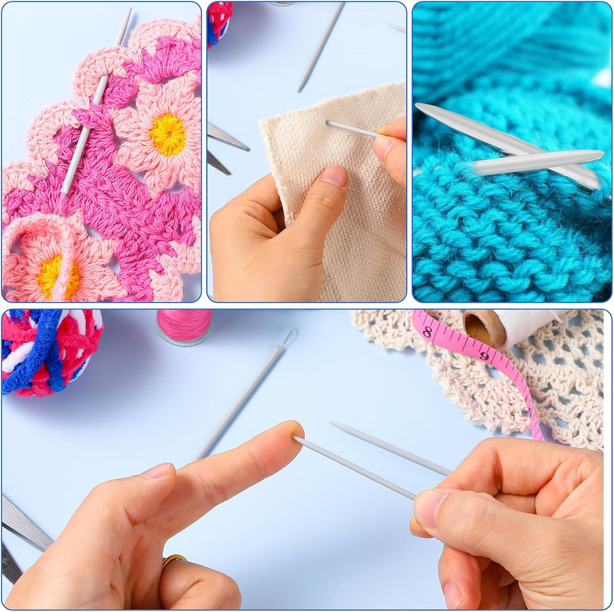 Molain 6pc Yarn Needles - Tapestry, Darning, Blunt Eye with Stitch