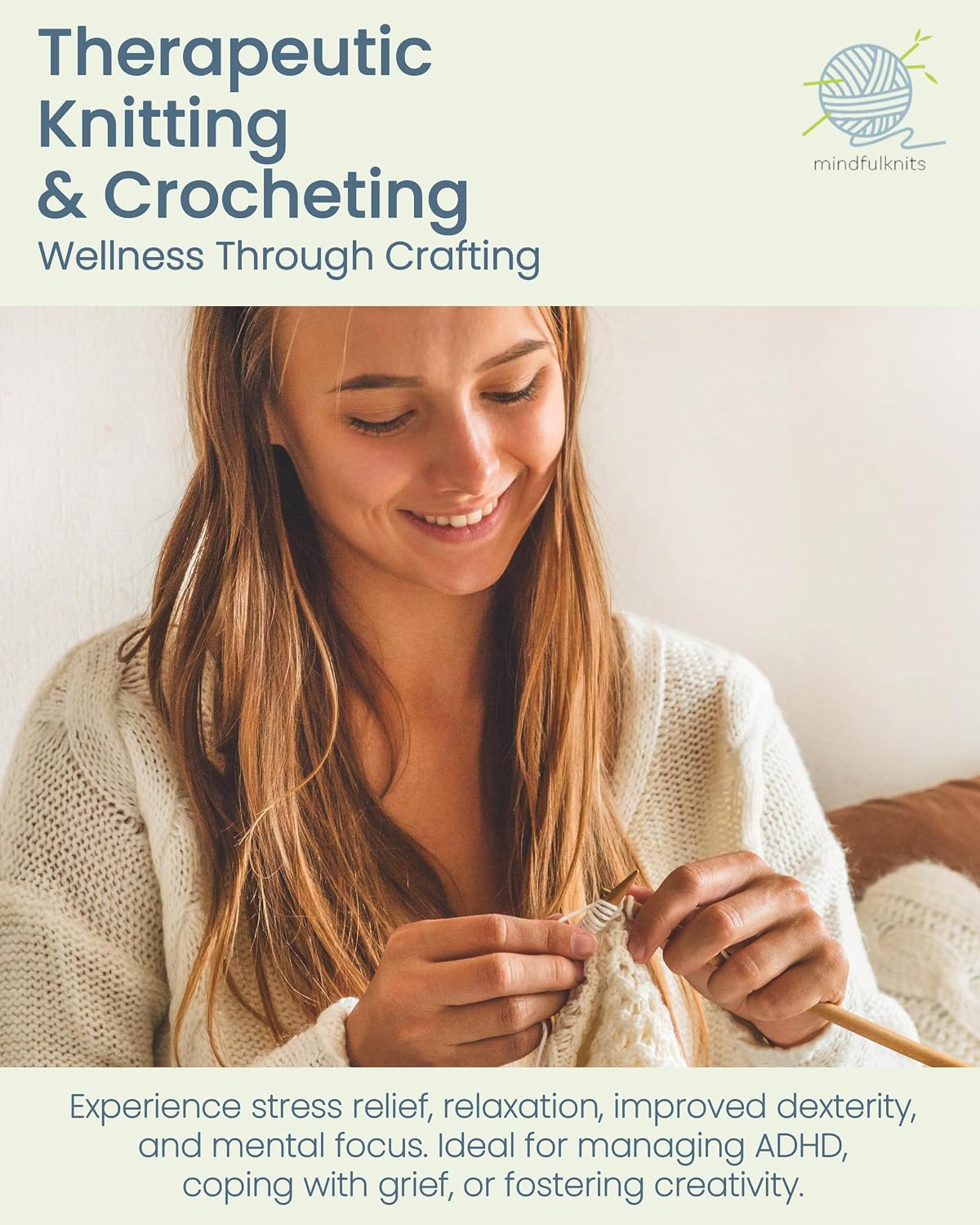 mindfulknits Premium Straight Single Pointed Beech Wood Knitting