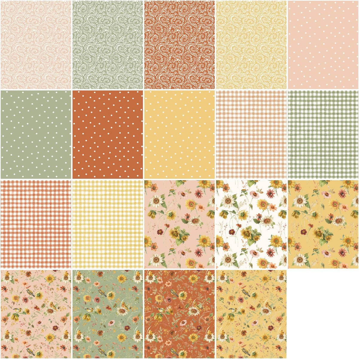 Lisa Audit Sunflower Whispers 19 Fat Quarters Riley Blake Designs