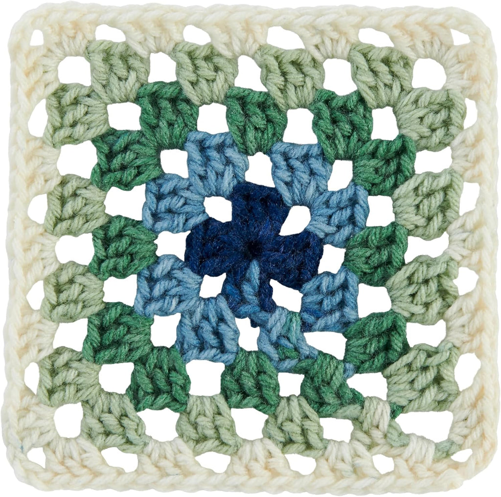Red Heart Granny Square Crochet Yarn, Aran-Lily Pad, 3-Pack