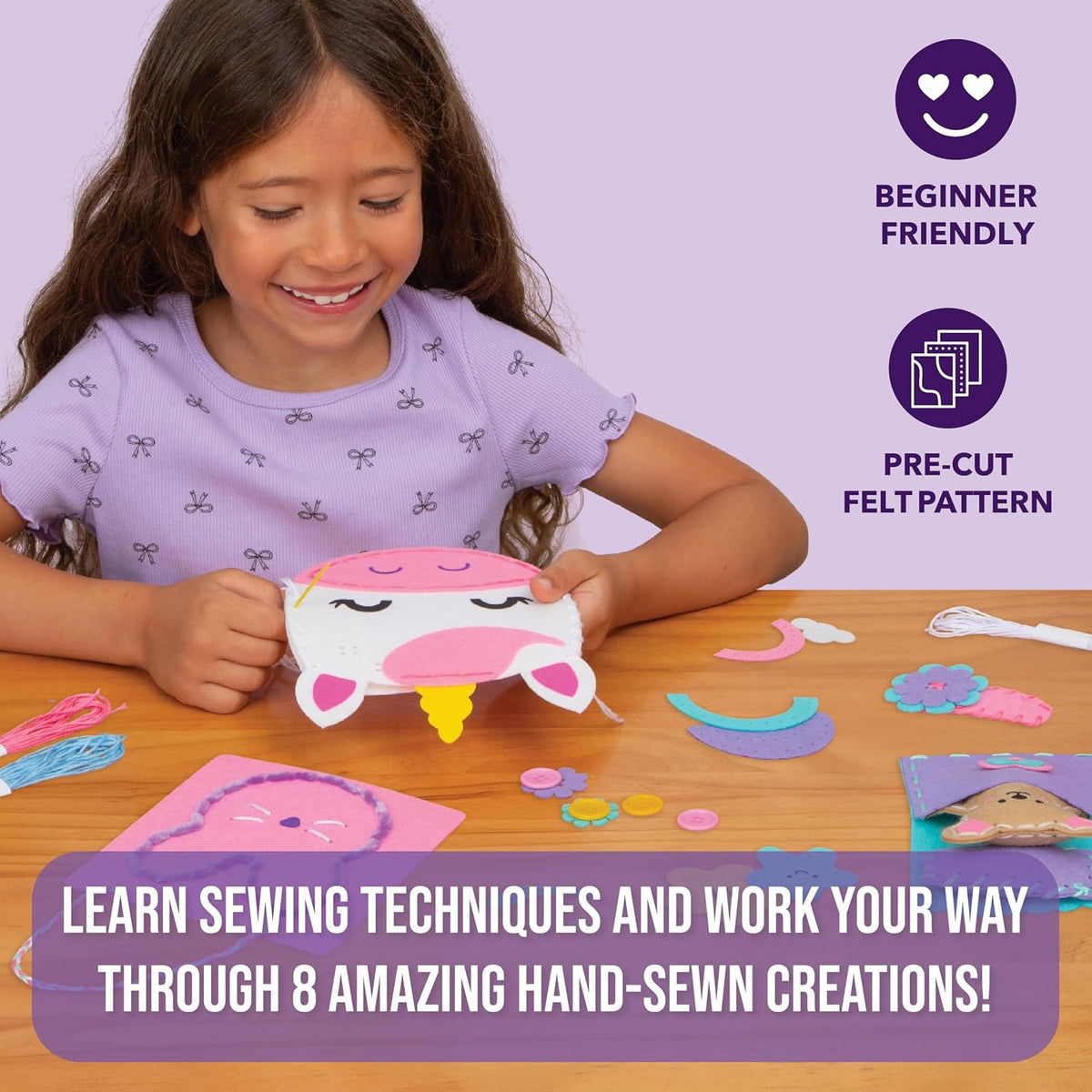 Let's Learn to Sew - Mini Sewing Kit for Beginners - Arts and Crafts