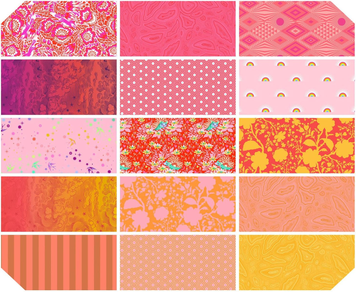 Saturday Stash: Fruity Fat Quarter Bundle (15 Pieces) by Tula Pink for