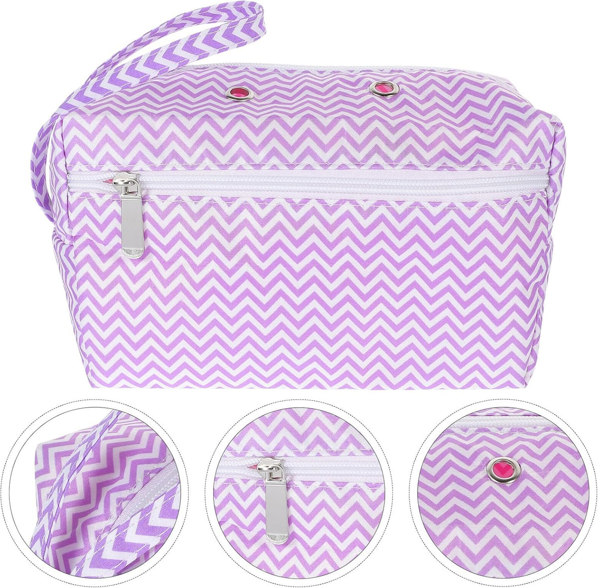 Crochet Project Yarn Bag for Crocheters, Cotton Storage Organizer