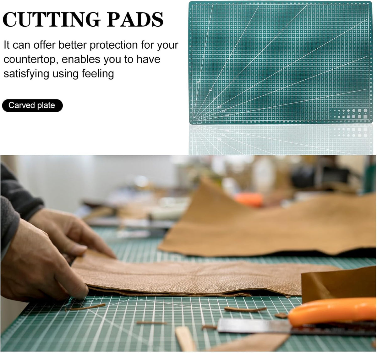 Self Healing Cutting Mat Double Sided Craft Mat Gridded Rotary Cutting
