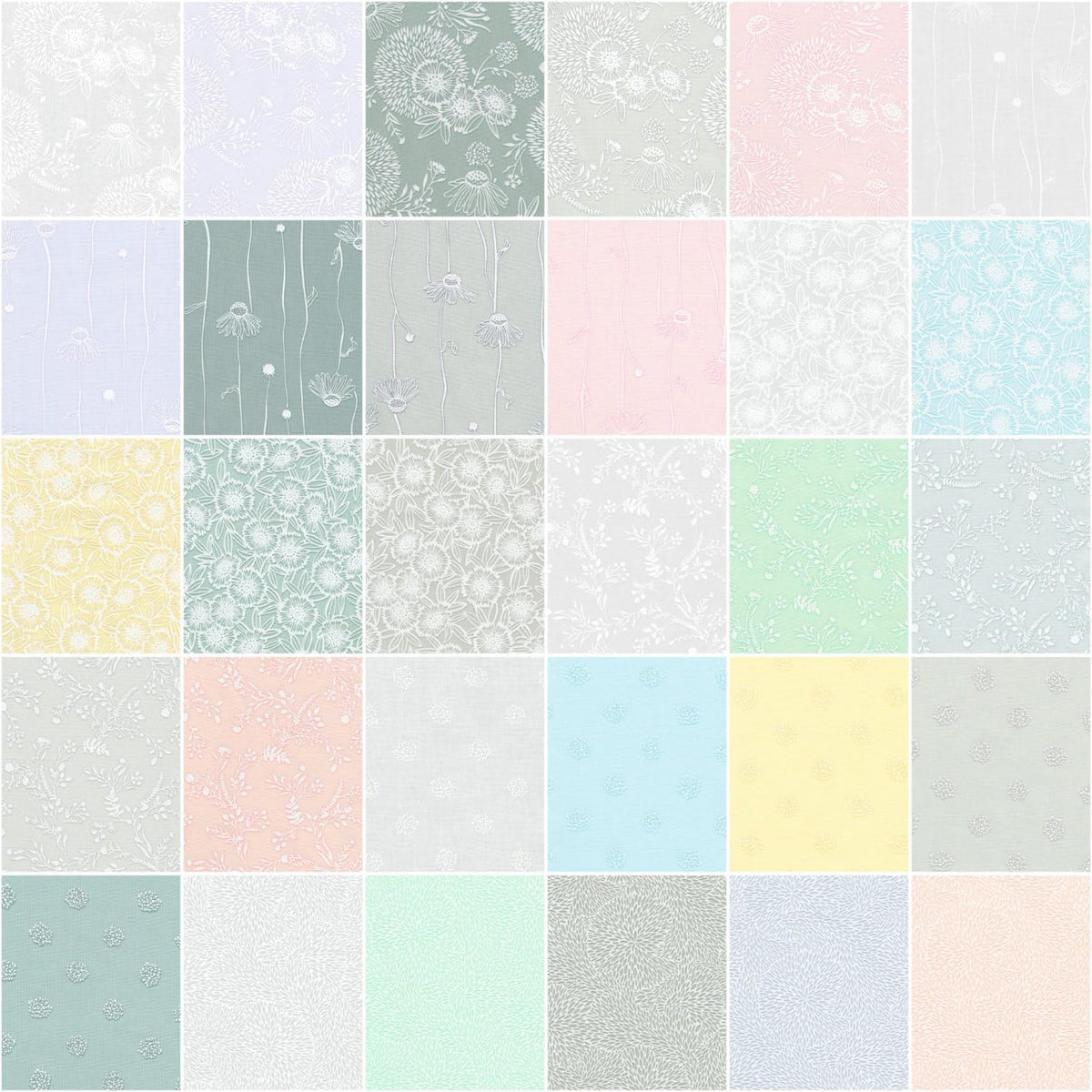 Vanessa Lillrose Wishwell Alabaster Hues 42 10-inch Squares Layer Cake