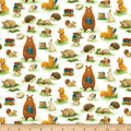 Paintbrush Studios Forest Fables Animals & Books White, Quilting