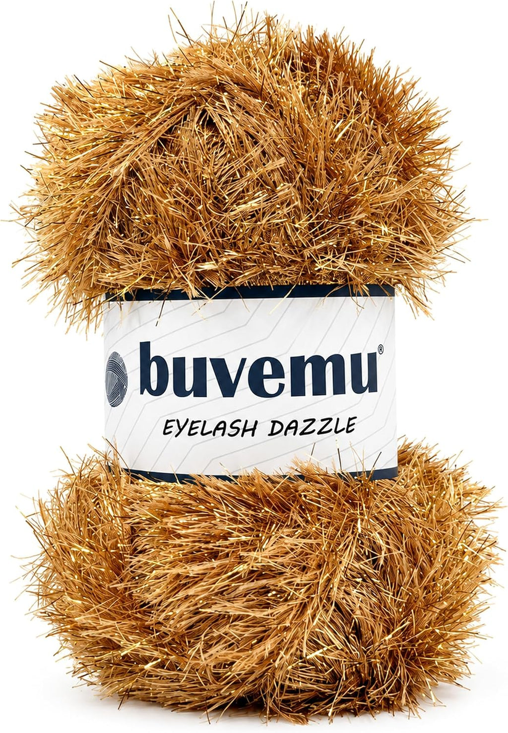 Eyelash Dazzle Yarn, Metallic Sparkle Fun Fur, Gold