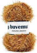 Eyelash Dazzle Yarn, Metallic Sparkle Fun Fur, Gold