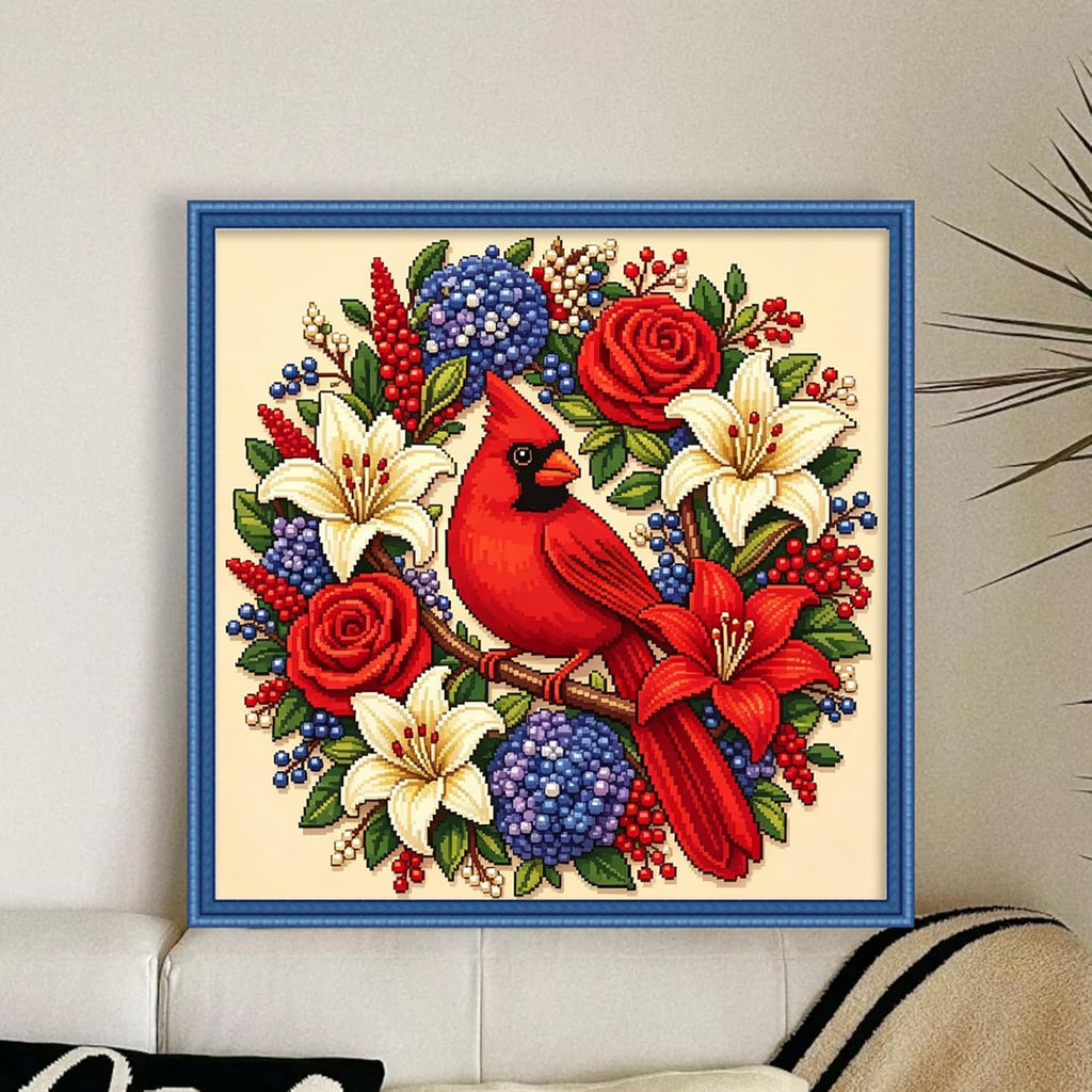 Stamped Embroidery Cross Stitch Kit 11CT Animal Pattern DIY