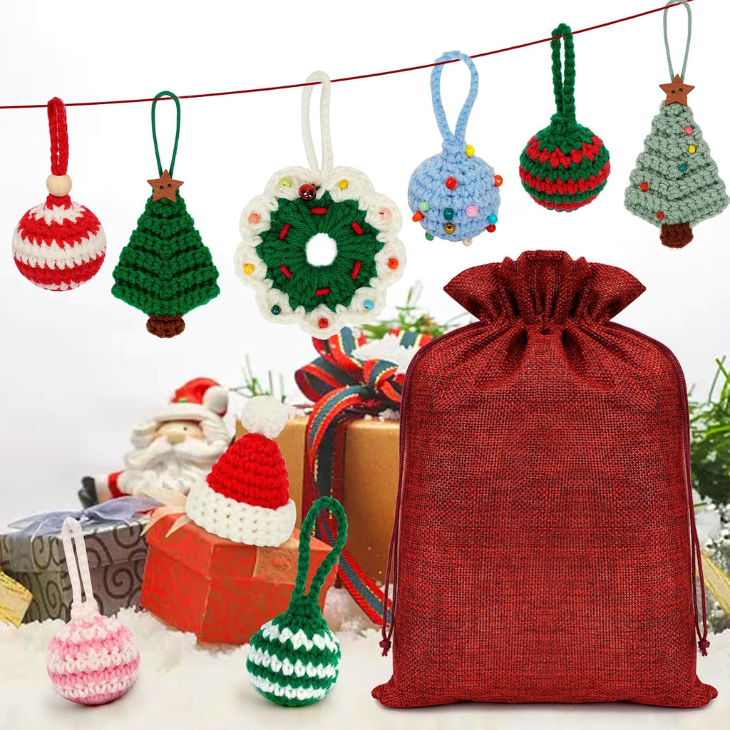 Uhapeer Christmas Crochet Kit for Beginners, 11-Pack Crochet