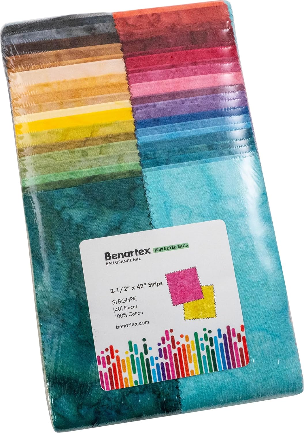 Bali Batik Granite Hill Strip-Pies 40 2.5-inch Strips Jelly Roll