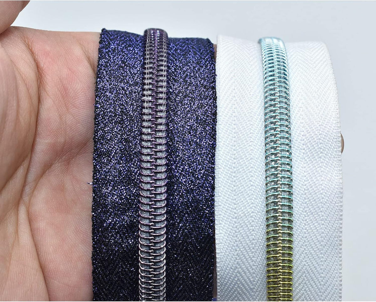 Colorful Zipper Tape - Mixed Nylon Coil Zippers Bulk #5 Sewing Zippers