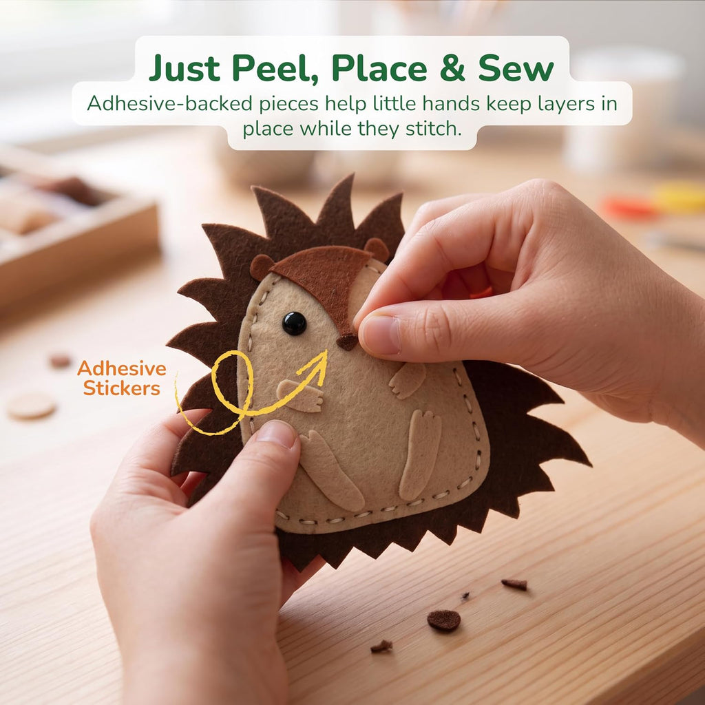 Craftorama Sewing Kit for Kids, Fun and Educational Animal Craft Set