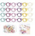 Wonafa 24 Pcs Stitch Markers for Crocheting,Colorful Crochet Stitch