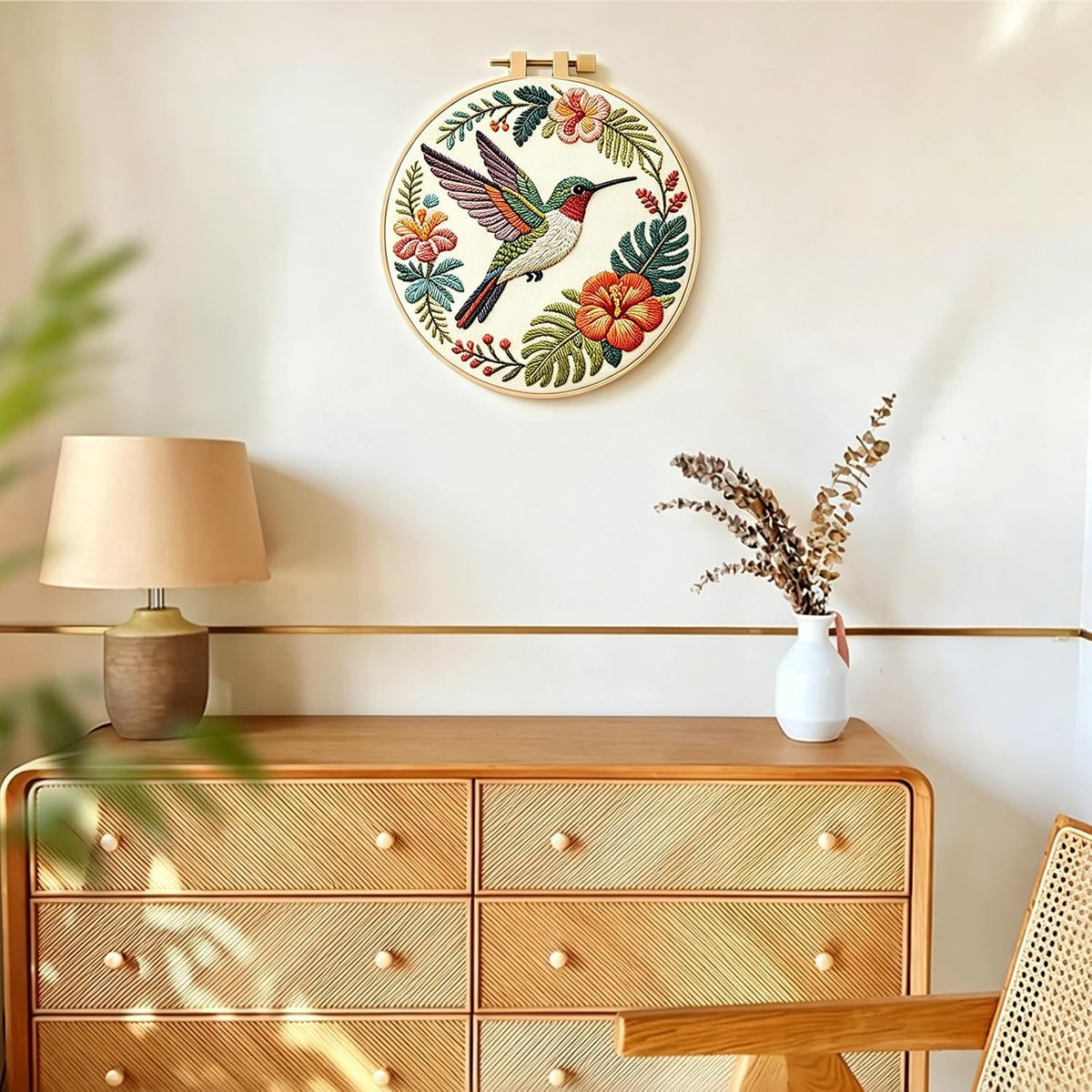 LACHLAND Embroidery Kit for Experienced Stitchers Hummingbird DIY