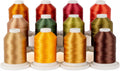 Machine Embroidery Thread Kit, 40 wt High Sheen Polyester, 12 Spools