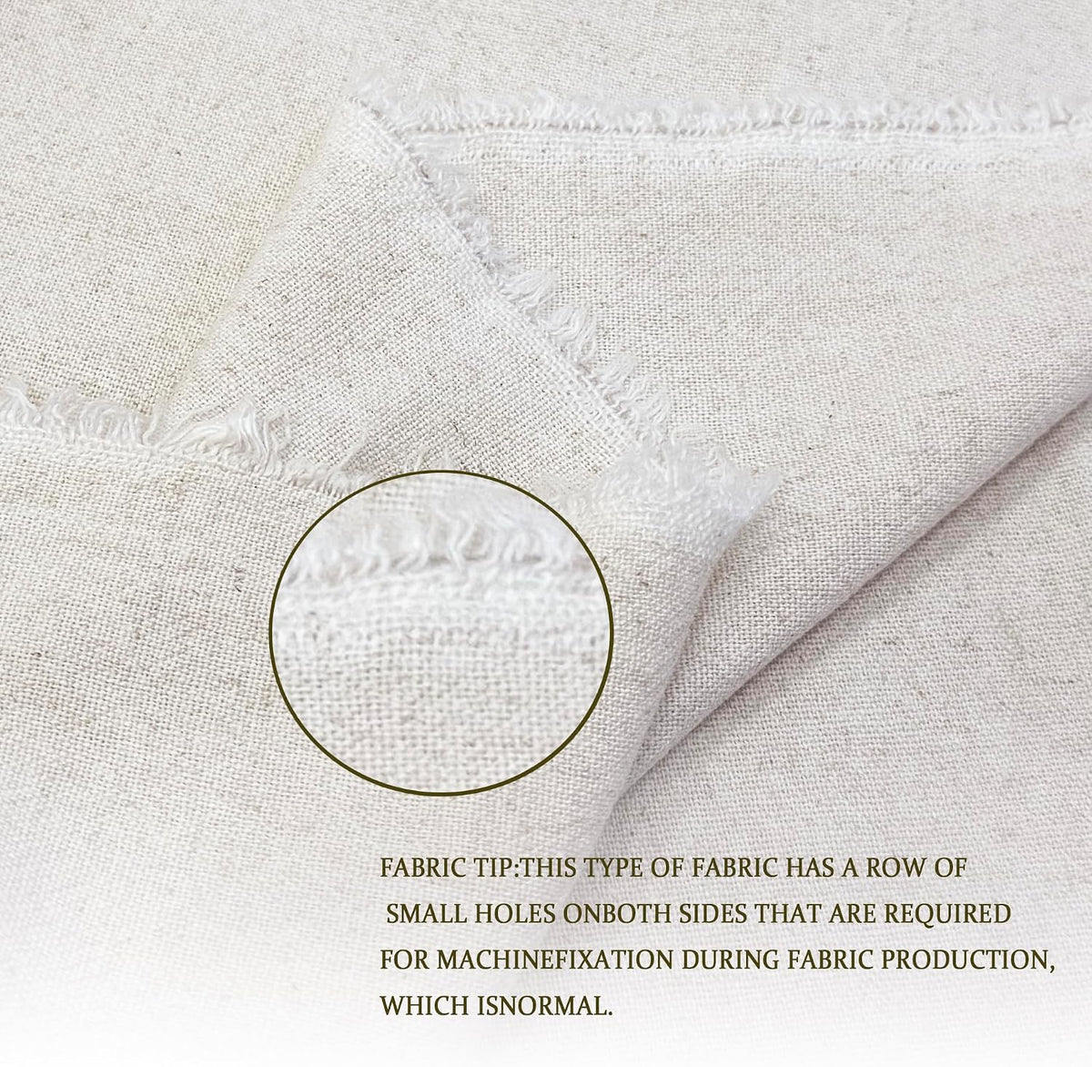 Soft Linen Blend Fabric by the Yard for Clothing & Sewing(60#-1Y)