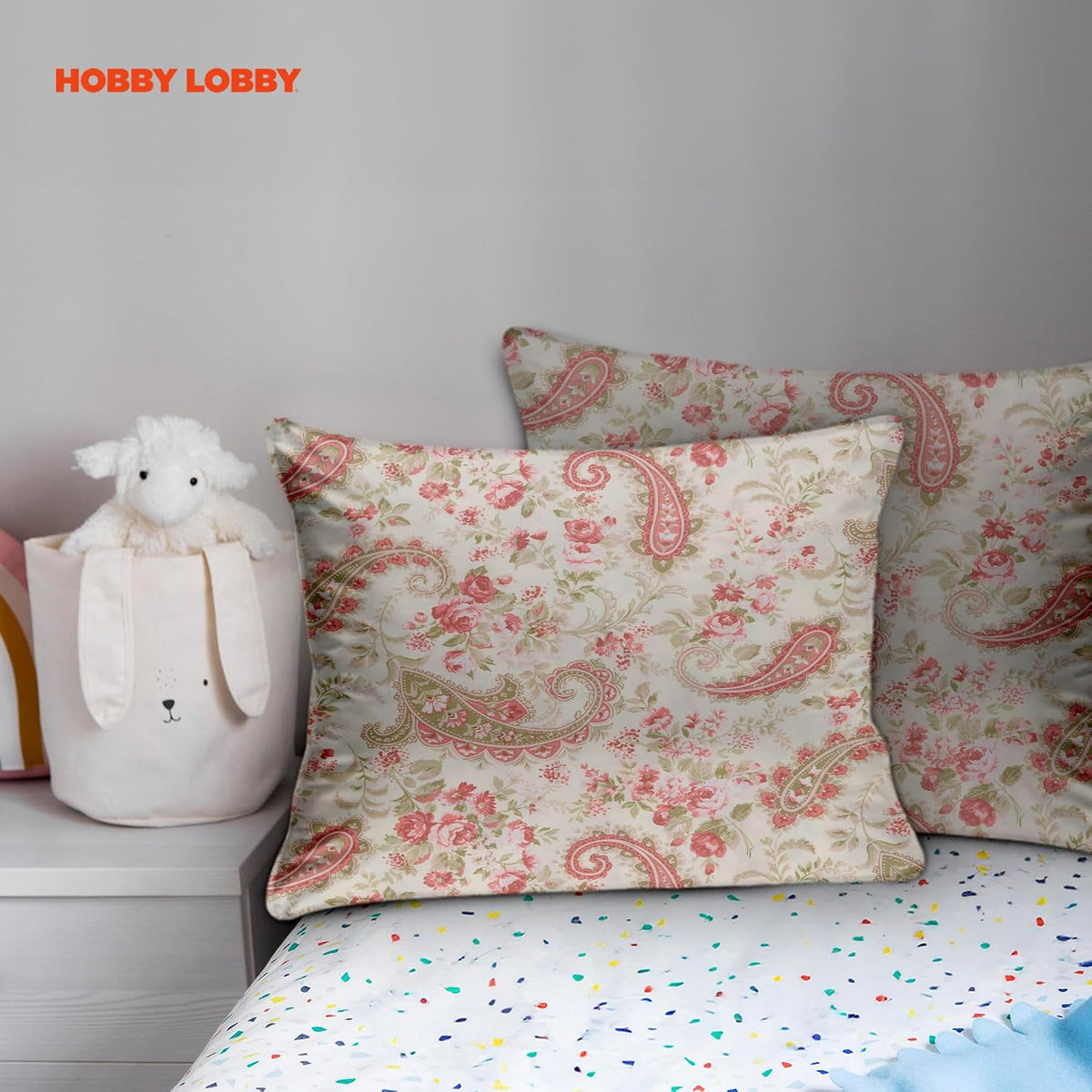 Hobby Lobby Rose Paisley Cotton Calico Fabric, 2 Yards