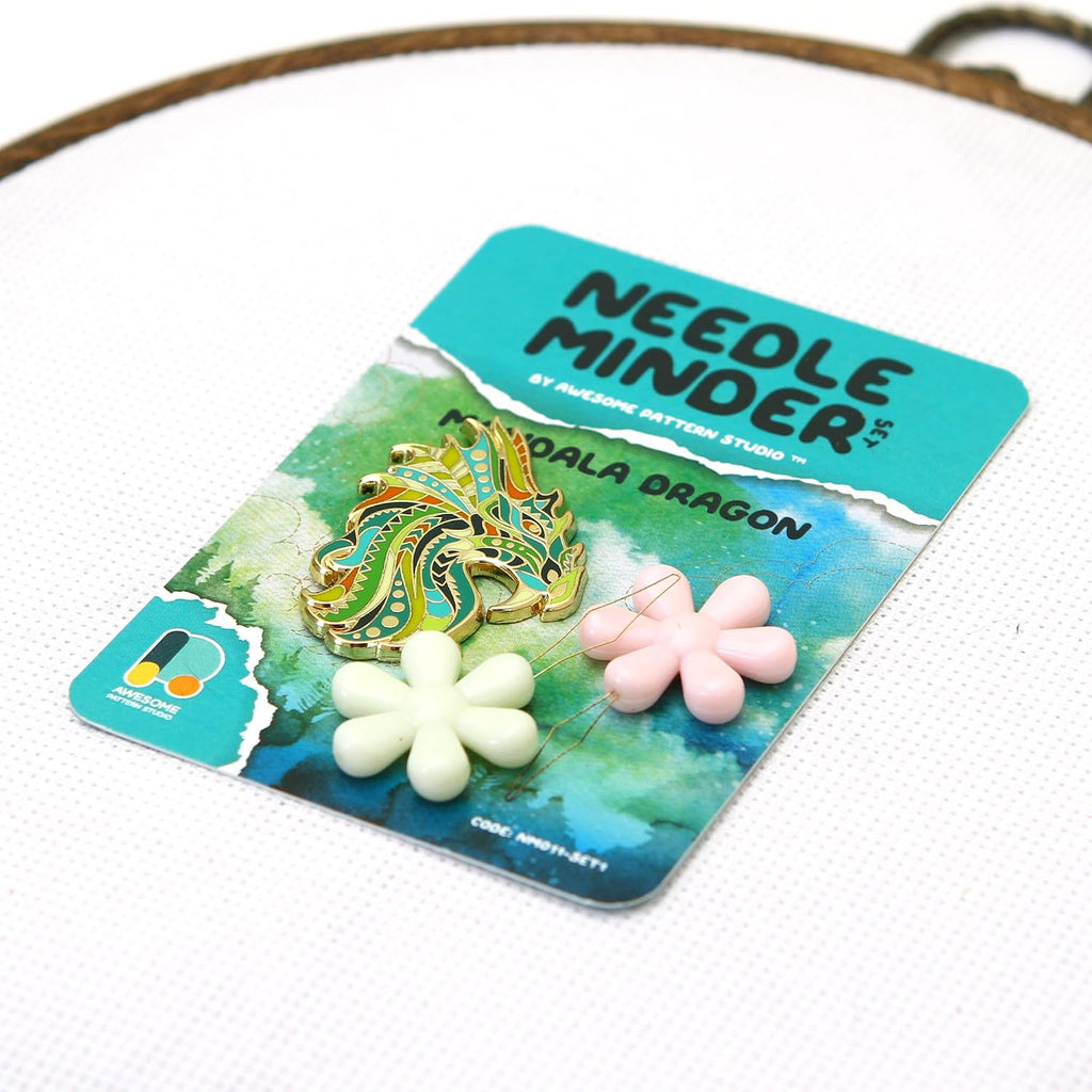Awesome Pattern Studio Needle Minder Set - Mandala Dragon Magnetic