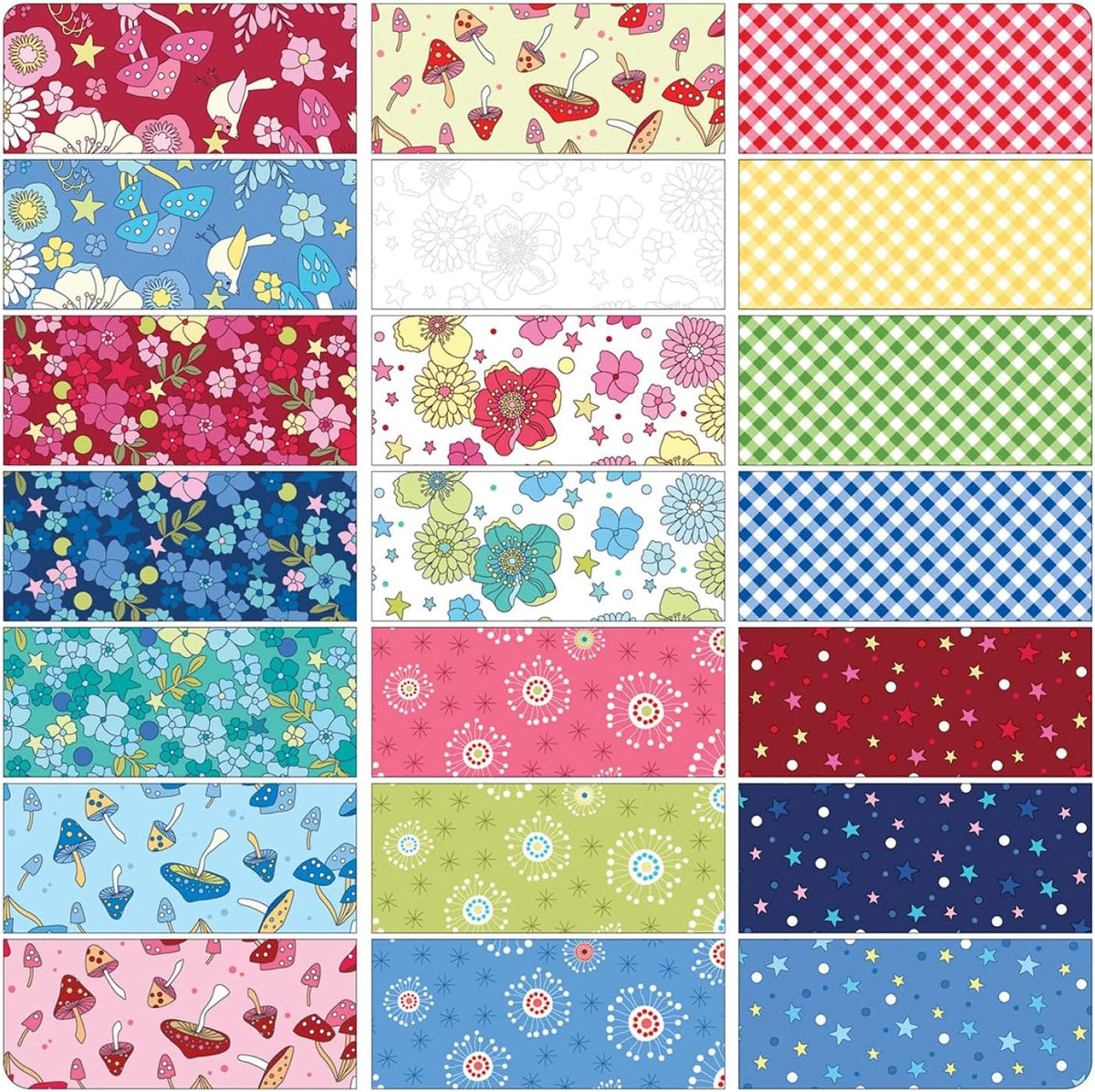 Pat Sloan Tiny Secrets 5X5 Pack 42 5-inch Squares Charm Pack Benartex