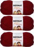 Bernat Softee Chunky 3-Pack Yarn - (6) Gauge 100% Acrylic - 3.5 oz