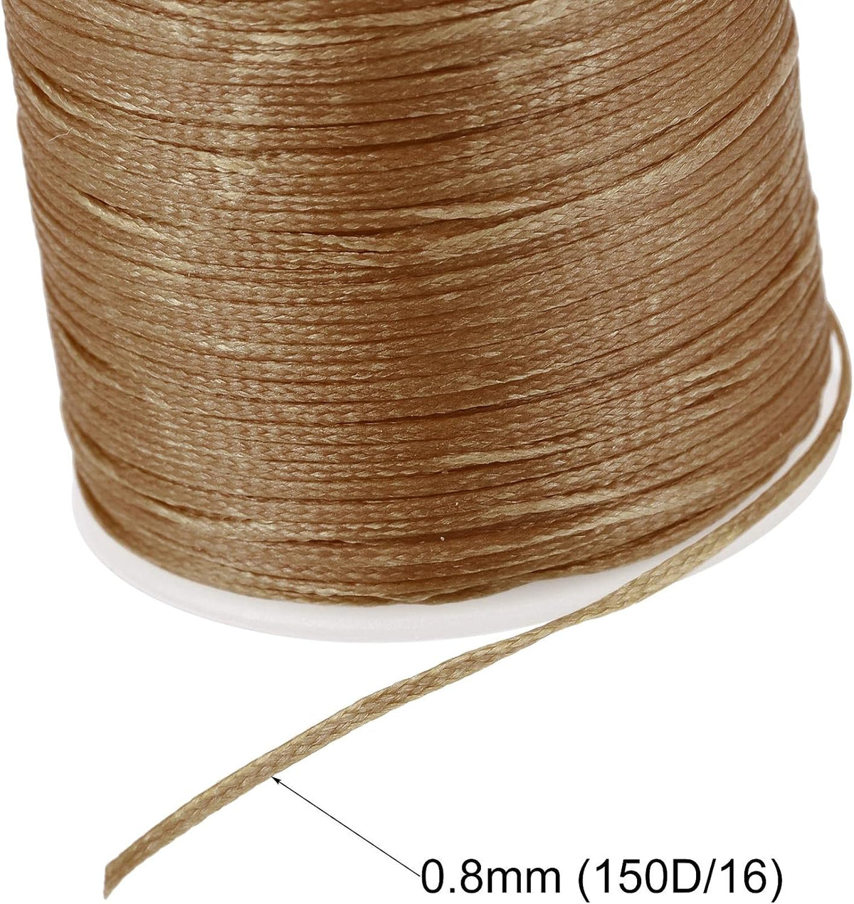 uxcell Leather Sewing Thread 98 Yards 150D/0.8mm Polyester Waxed Cord