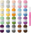 20 Pack of Fluffy Cotton Yarn for Crocheting and Knitting