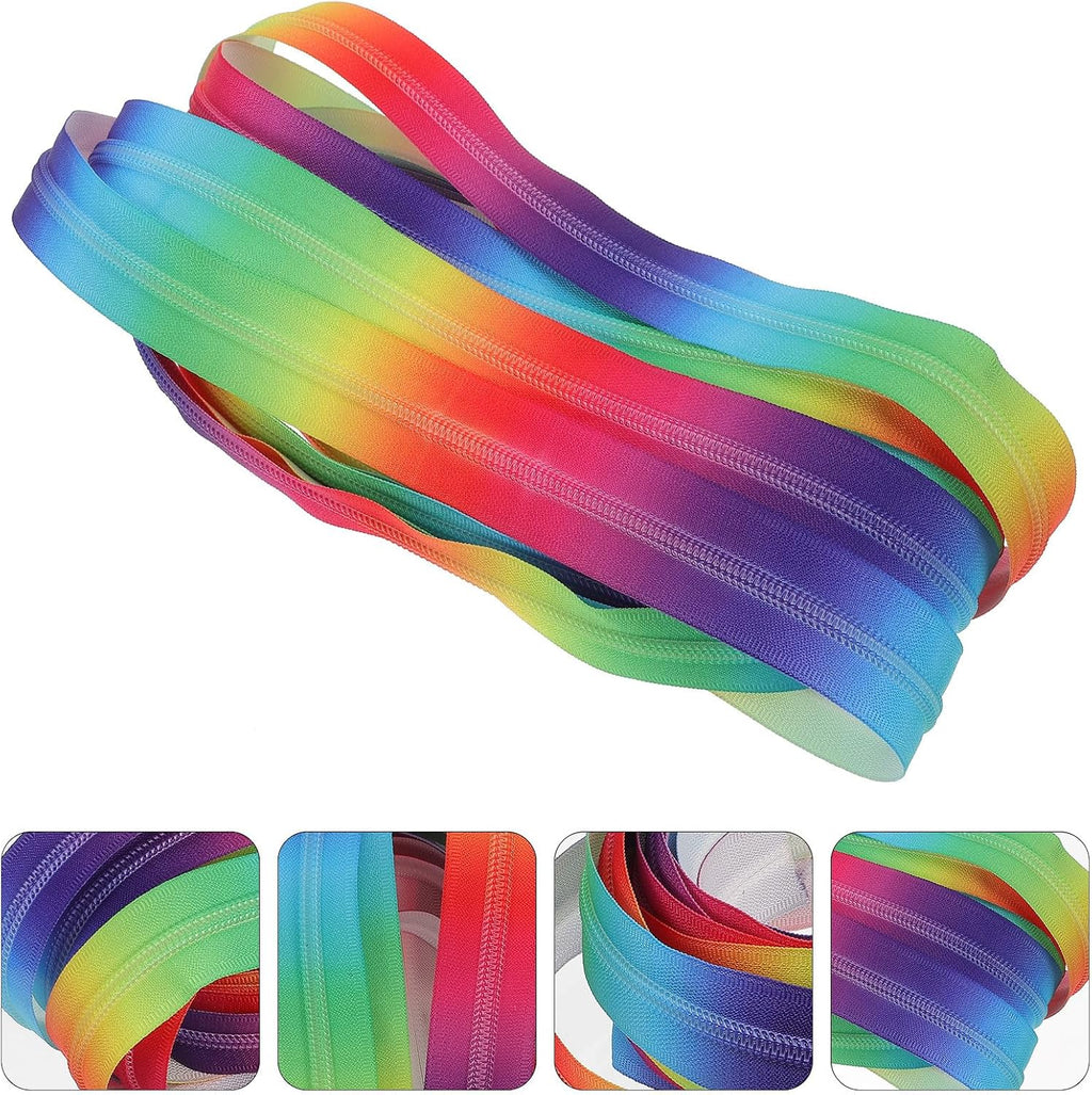 Rainbow Nylon Yard Zipper for Skirt Suits PET Clothing Craft Repair