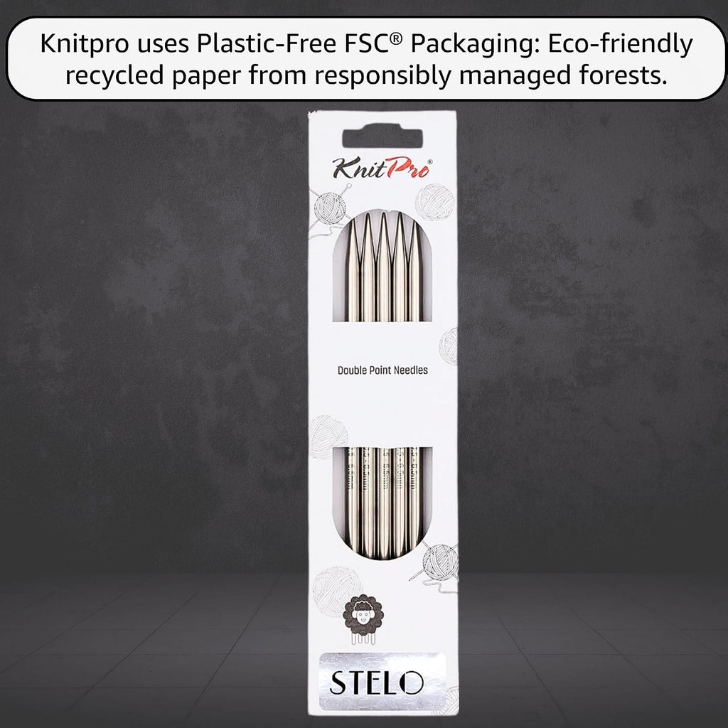 KnitPro Stelo Lace 6-Inch US 10 (6mm) DPN Double Pointed Knitting