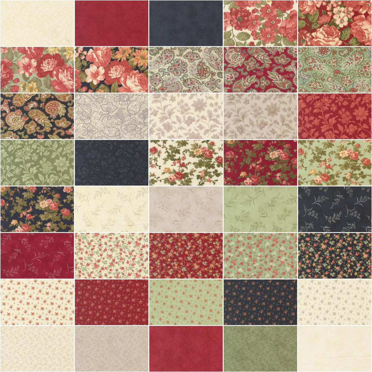 3 Sisters Ambiance 40 Fat Quarters Moda Fabrics 44410AB