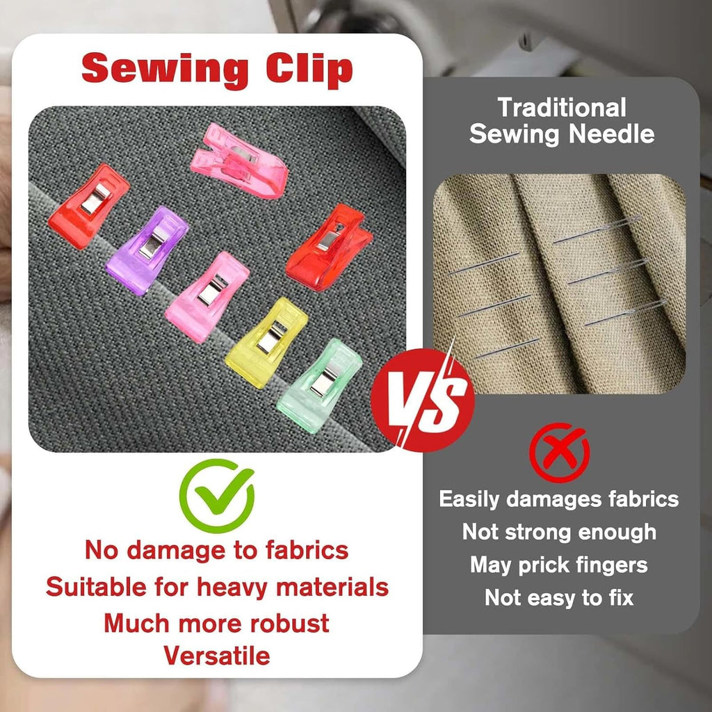 Sewing Clips Set of 20 Stainless Steel Hemming Clips 4 Inches